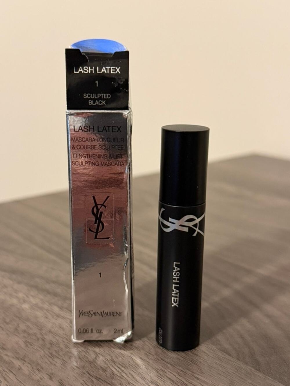 YSL Lash Latex Mascara Sculpted Black 2ml Mini NEW With Box